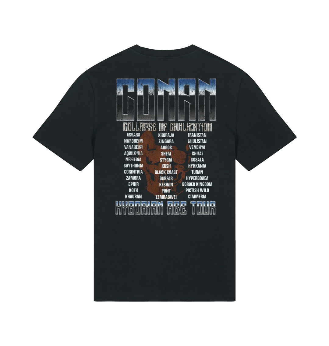 Black Printed T-shirt Back