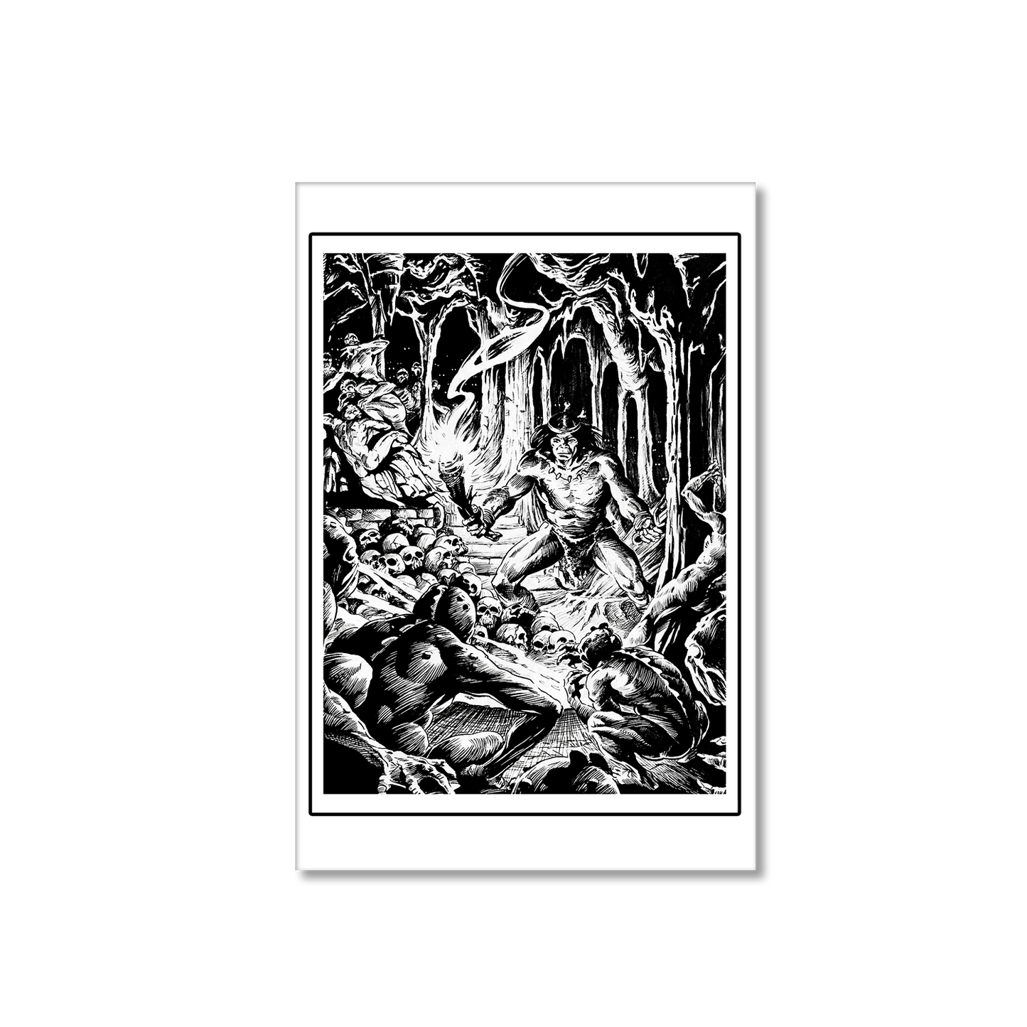 Bran Mak Morn: Worms of the Earth - Fine Art Print