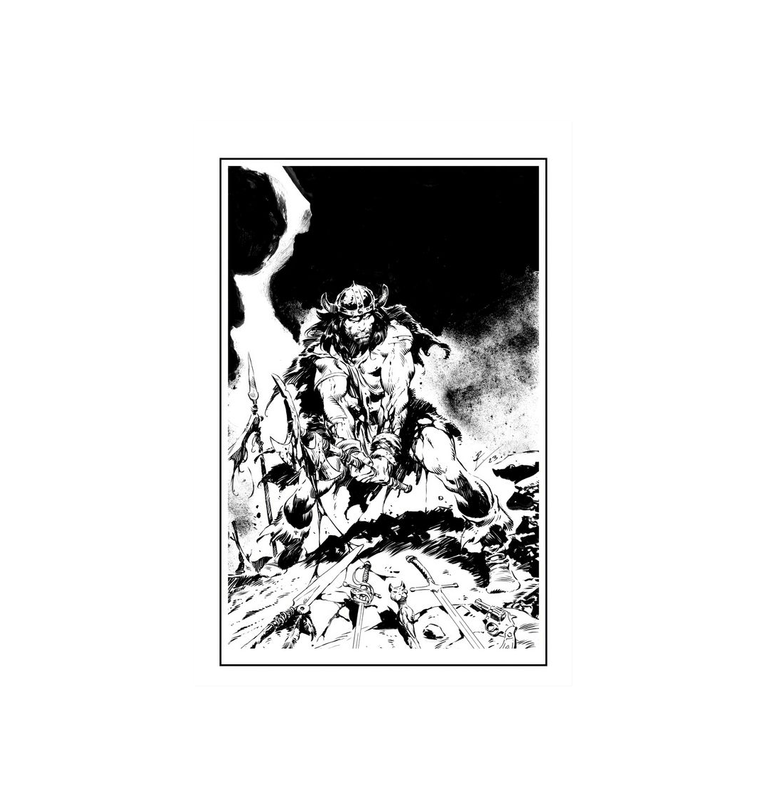 Conan - Battle of the Black Stone Fine Art Print