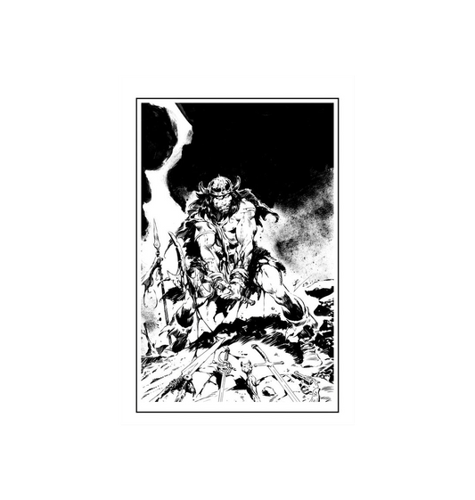 Conan - Battle of the Black Stone Fine Art Print