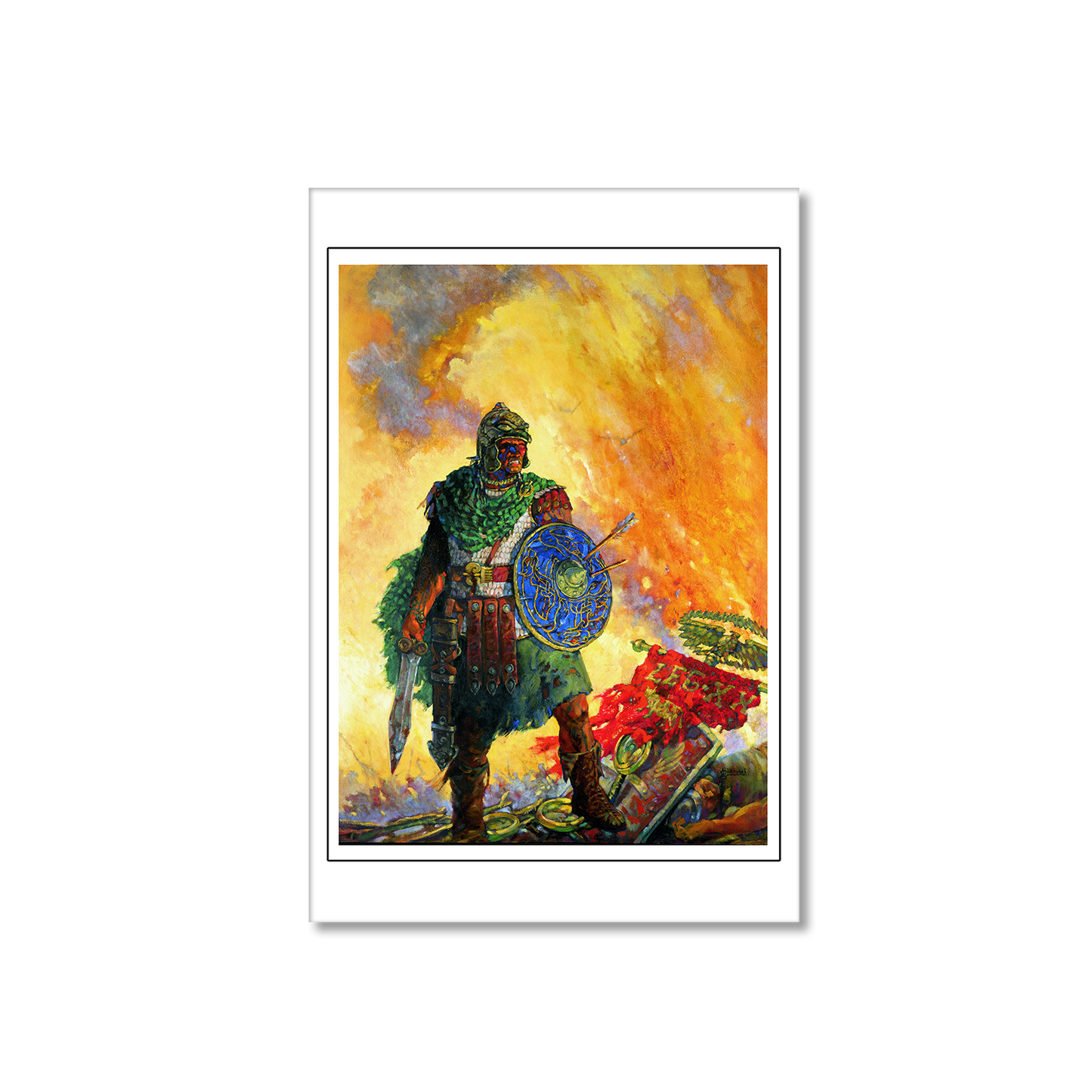Bran Mak Morn: Flames of Triumph - Fine Art Print