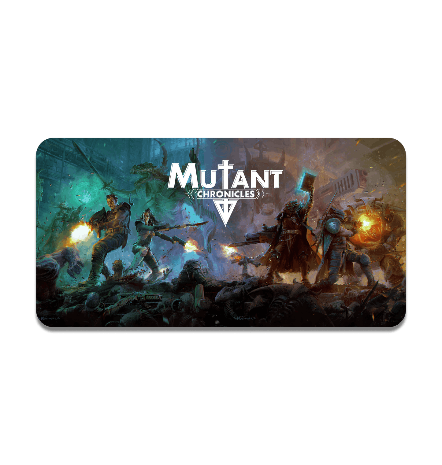 Mutant Chronicles - Siege of the Citadel (2018) Large Gaming Mat front