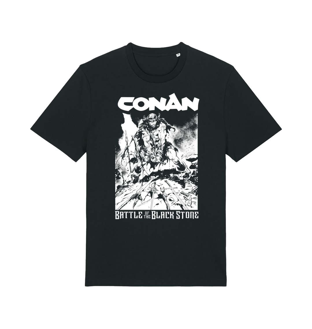 Black Printed T-shirt Front