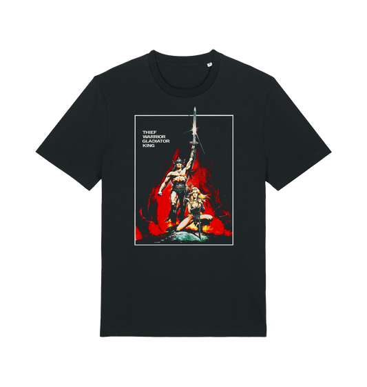 Black Printed T-shirt Front