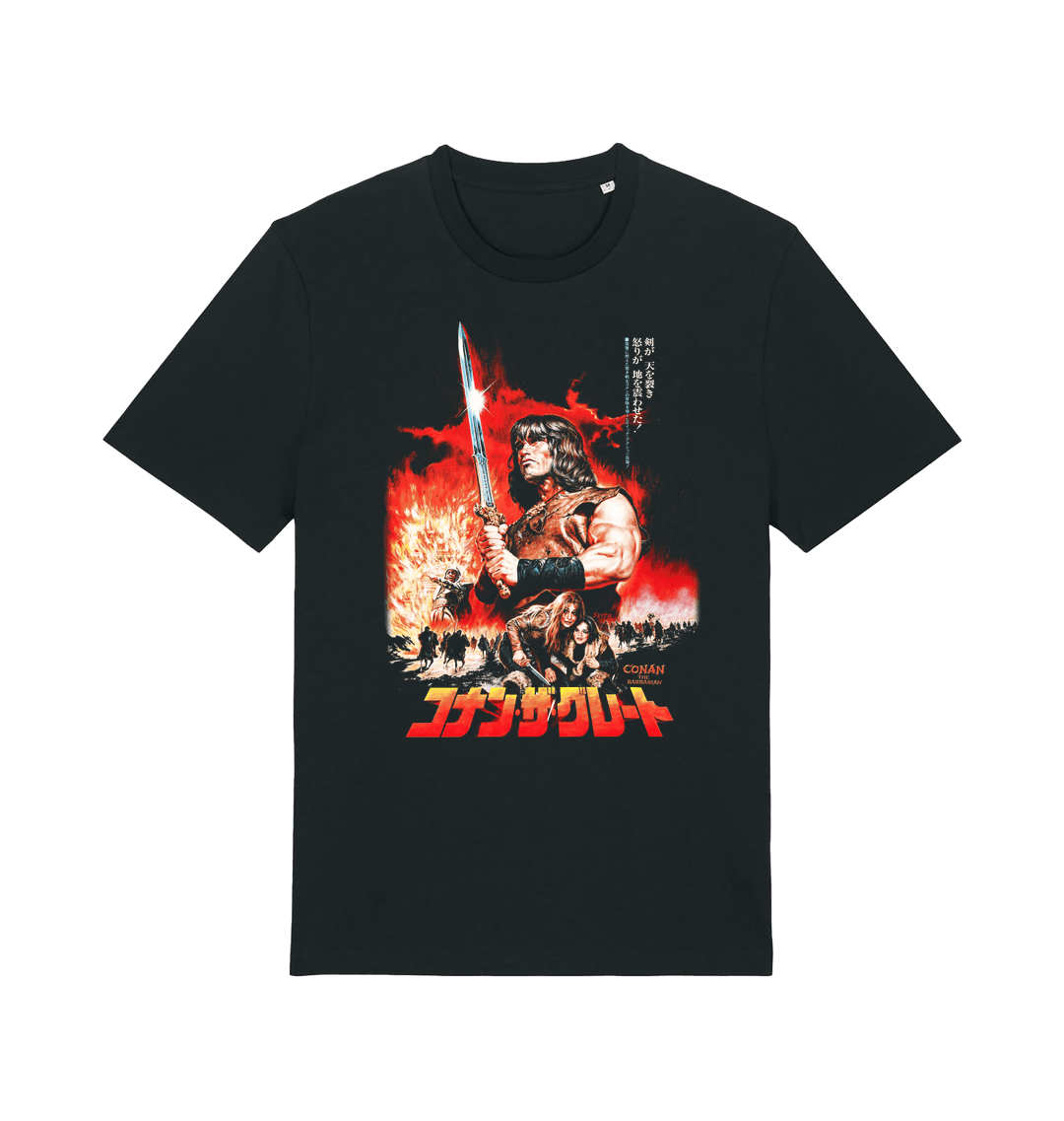 Black Printed T-shirt Front