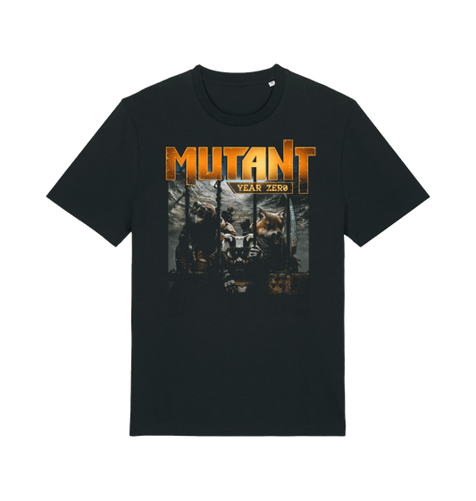 Black Printed T-shirt Front