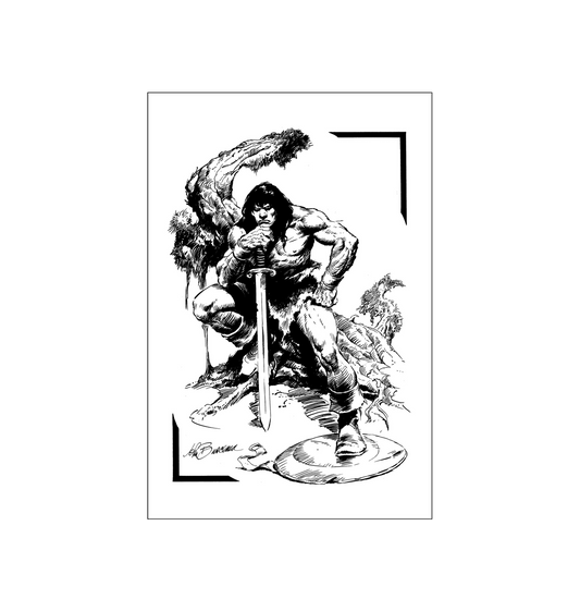 Conan - The Brooding Barbarian Fine Art Print