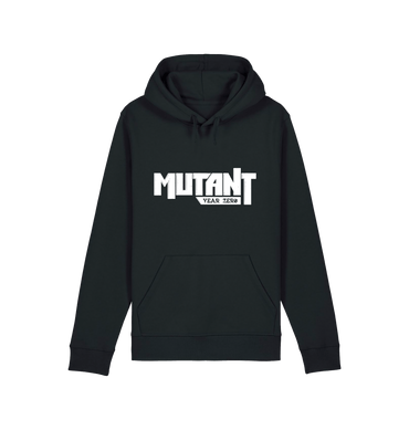 Black Printed Hoody Front