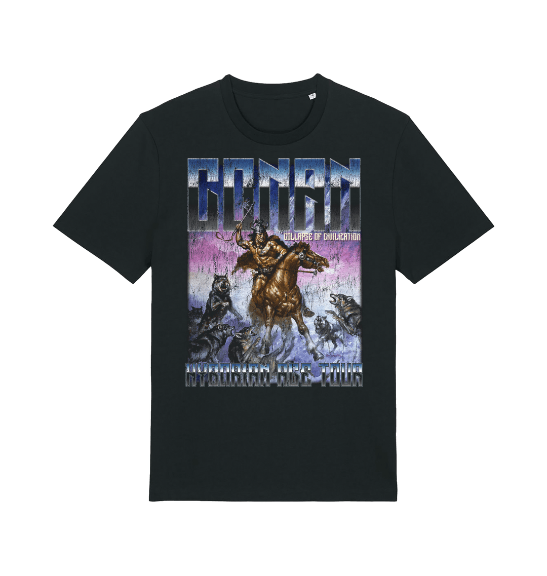 Black Printed T-shirt Front