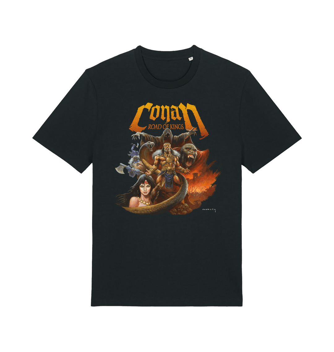 Black Printed T-shirt Front