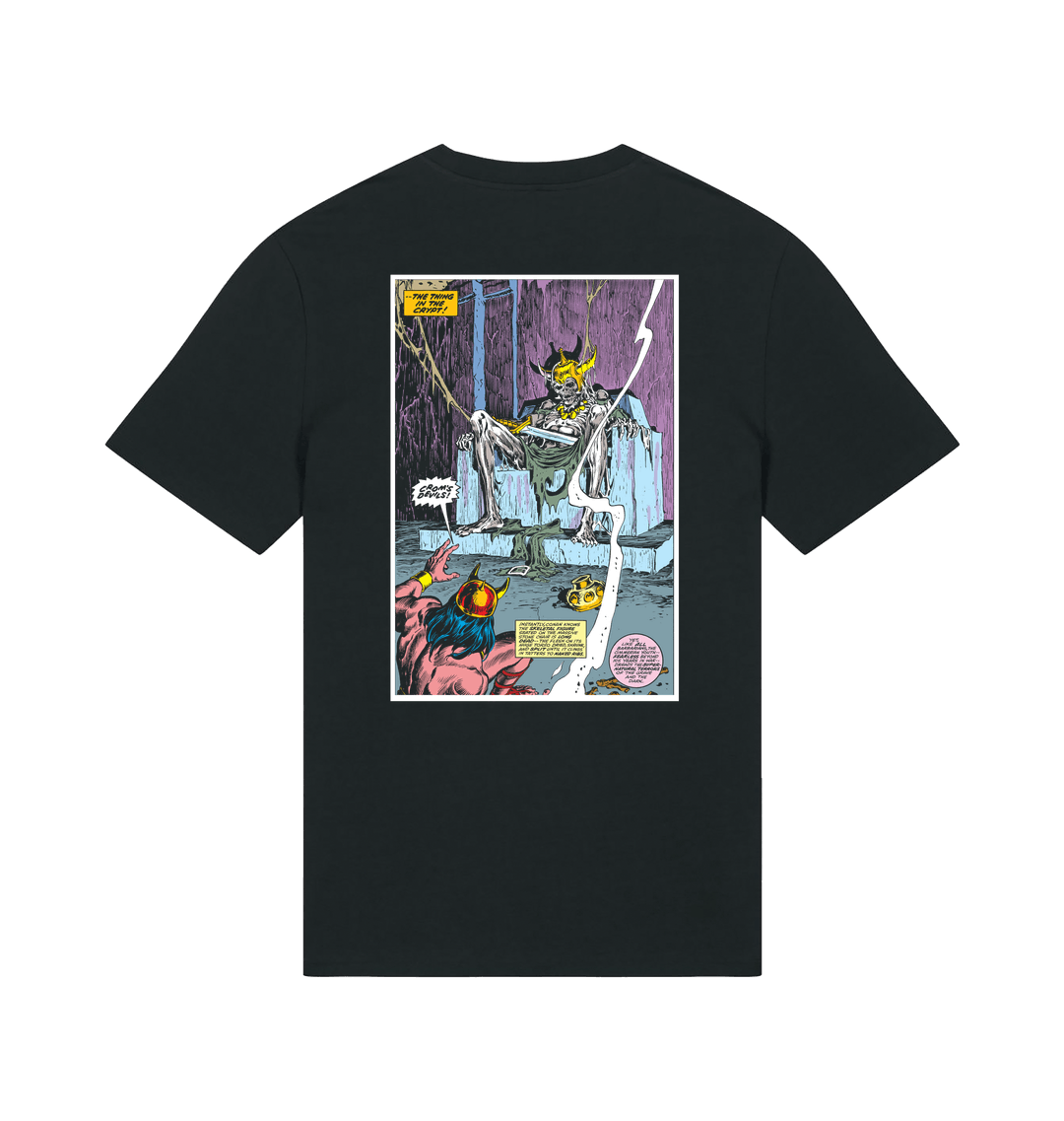 Black Printed T-shirt Back