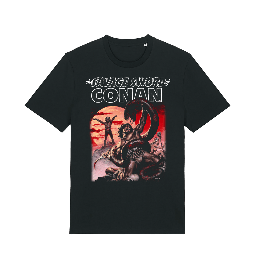 Black Printed T-shirt Front