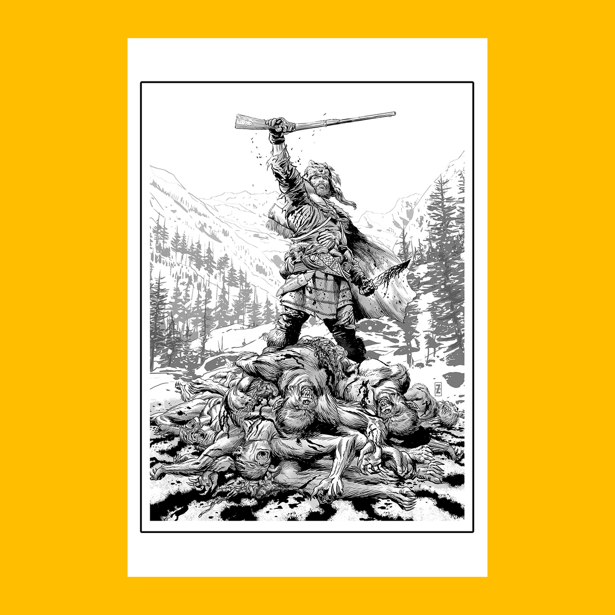 Breckinridge Elkins The Hills Run Red - Fine Art Print
