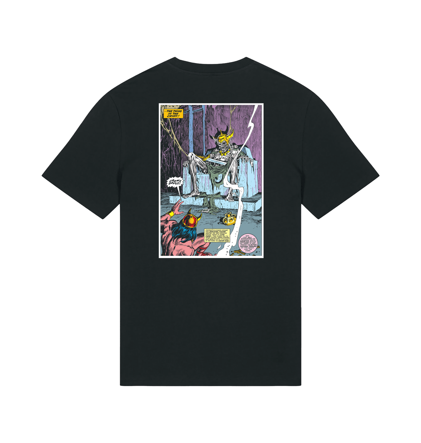 Black Printed T-shirt Back