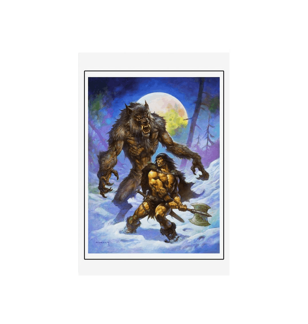 Conan - Sword of Conan Wolves of the Tundra Fine Art Print