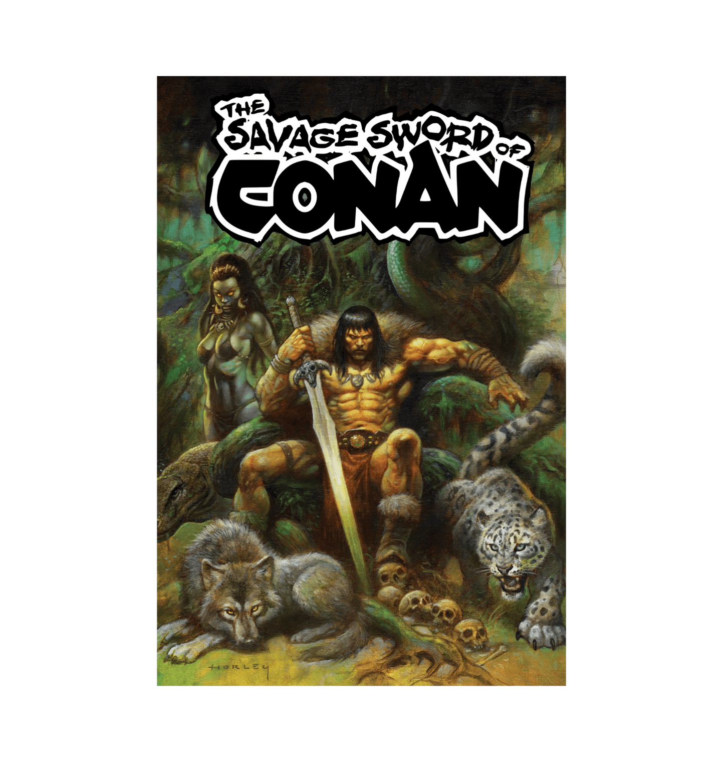 Conan Jungle Throne of Beasts unframed poster
