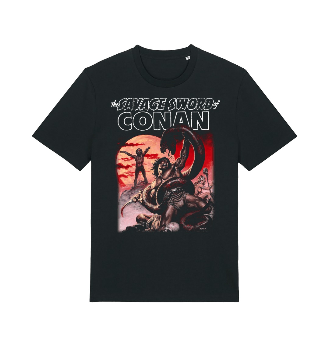 Black Printed T-shirt Front