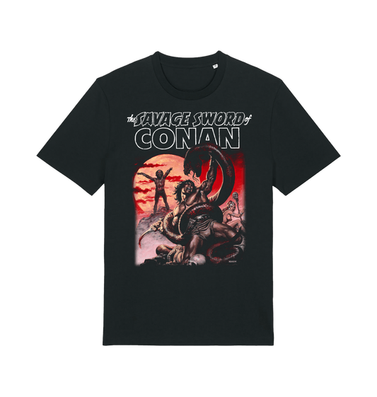 Black Printed T-shirt Front