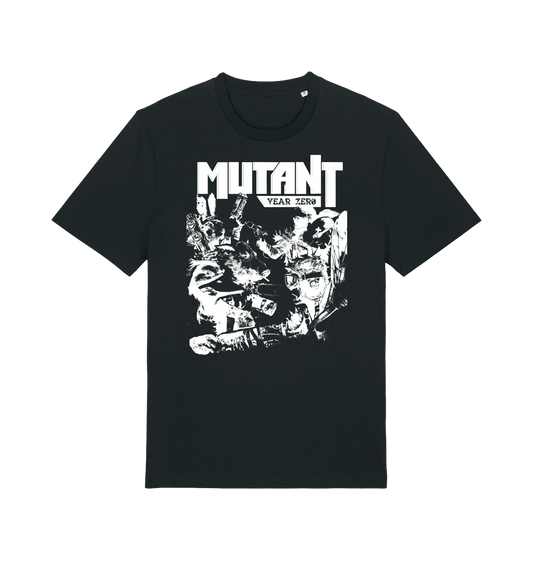 Black Printed T-shirt Front