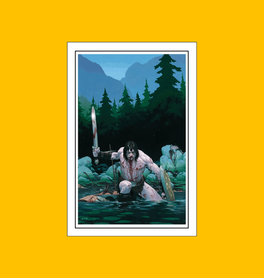 Conan - Call of the Wild Fine Art Print on Heroic Signatures yellow background