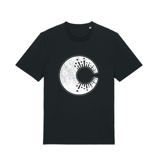 Black Printed T-shirt Front