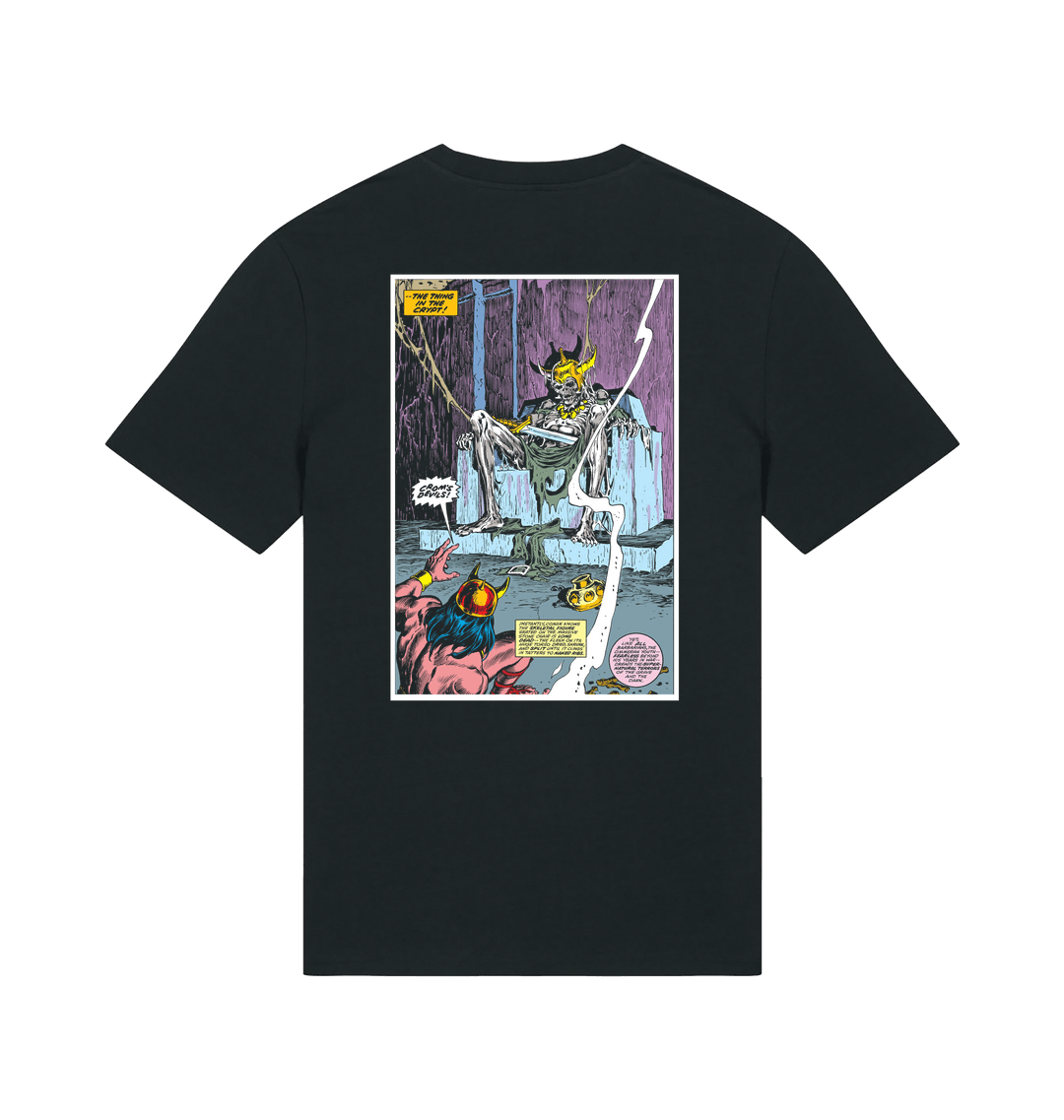 Black Printed T-shirt Back