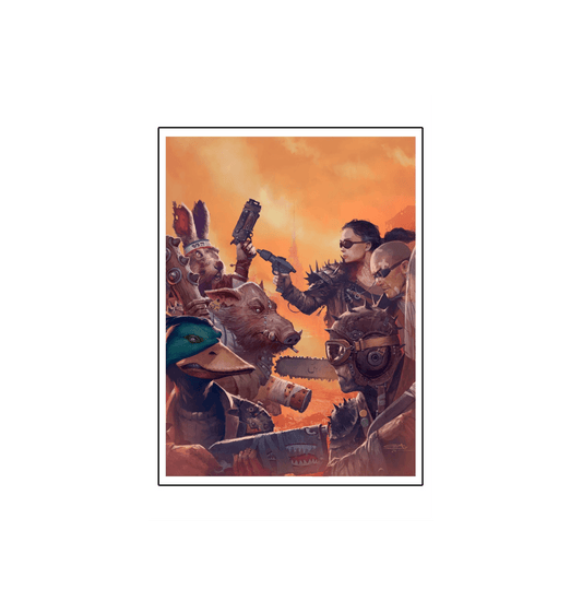 Mutant Year Zero - Blades, Boars, and Bullet Fine Art Print