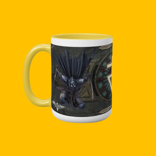 Mutant Chronicles - The Brotherhood Faction Mug on Heroic Signatures yellow background