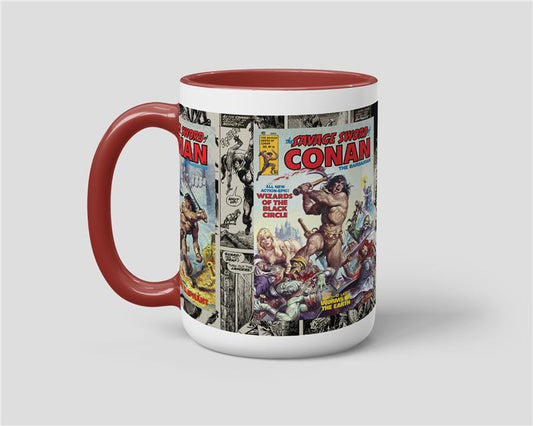 Conan Earl Norem Classic Savage Sword Covers Mug left view