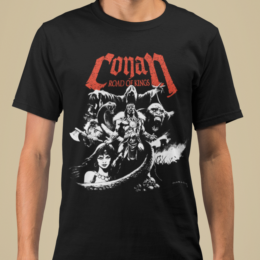 Conan Road of Kings - Black & White front mock up