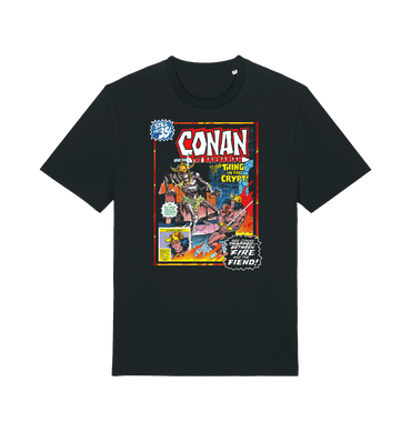 Black Printed T-shirt Front