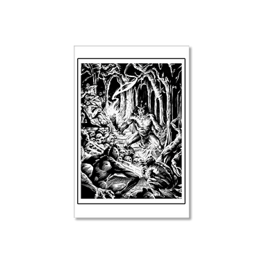Bran Mak Morn: Worms of the Earth - Fine Art Print