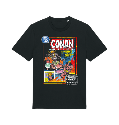 Black Printed T-shirt Front