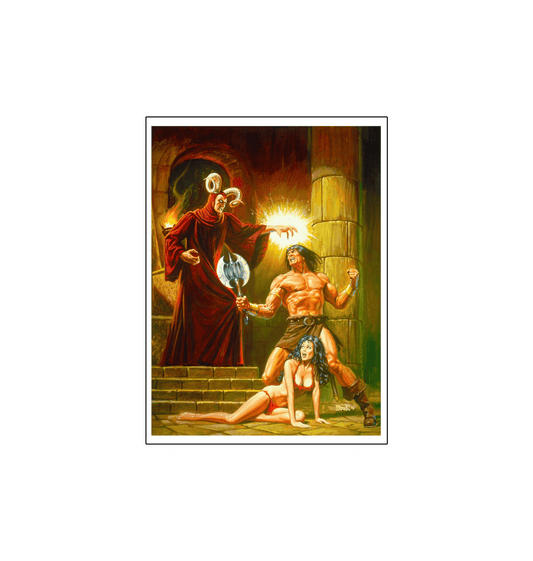 Conan vs Thoth-Amon unframed fine art print