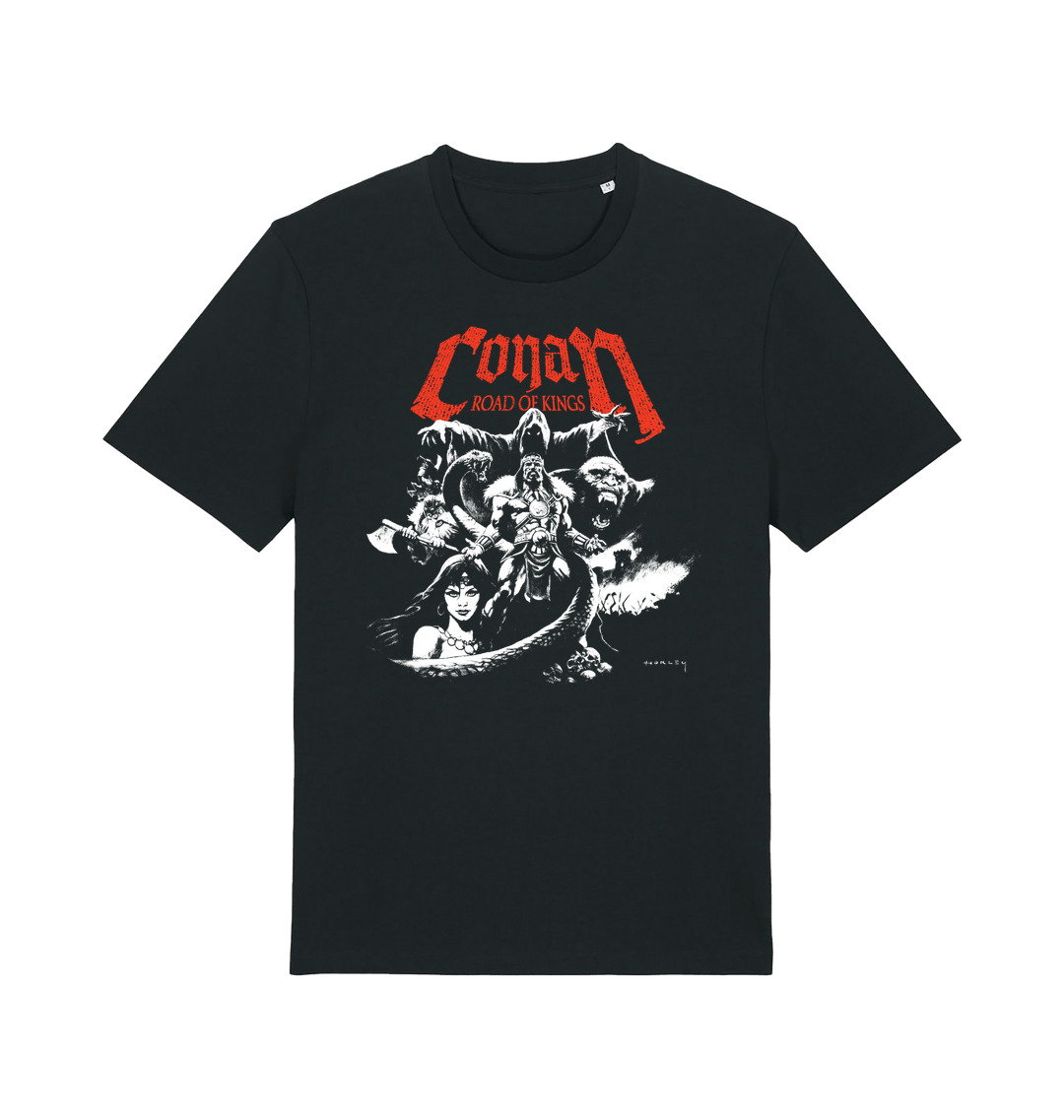 Black Printed T-shirt Front