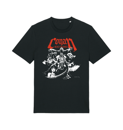 Black Printed T-shirt Front