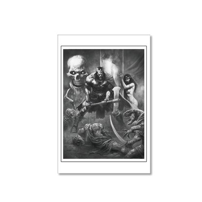 Kull: Slaughter of Serpent Men - Fine Art Print