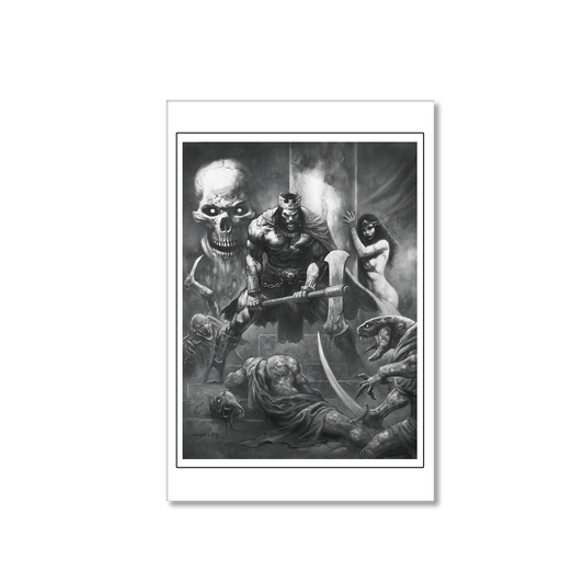 Kull: Slaughter of Serpent Men - Fine Art Print