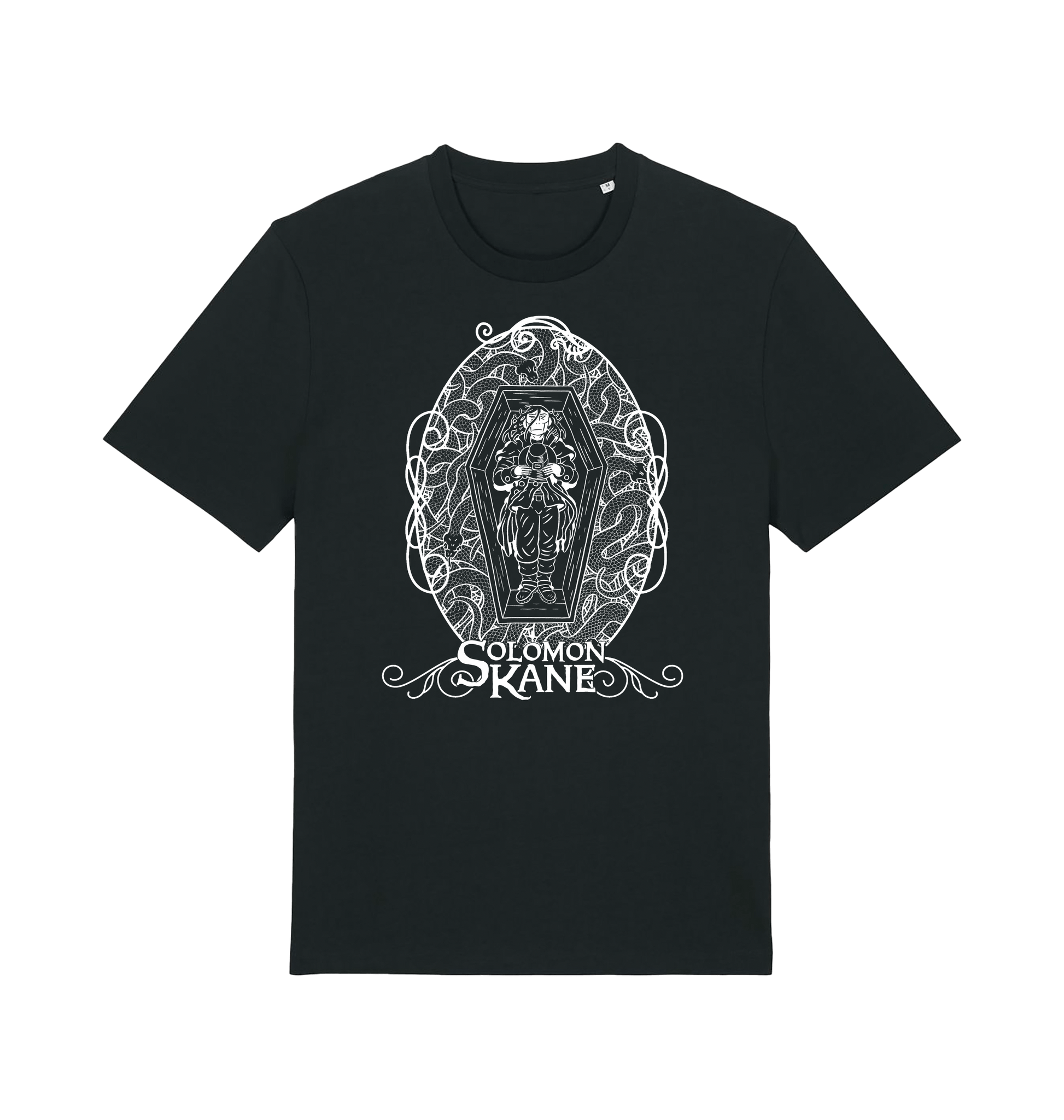 Black Printed T-shirt Front
