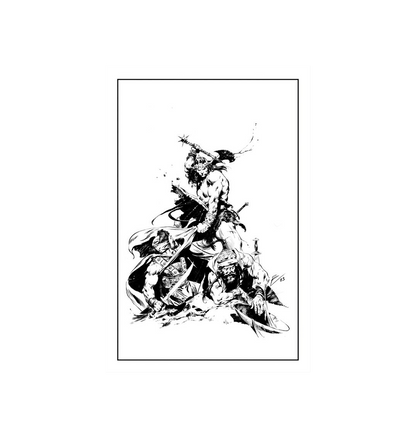 Conan - Black Steel Rampage Fine Art Print