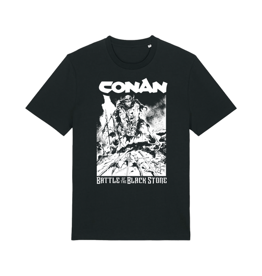 Black Printed T-shirt Front