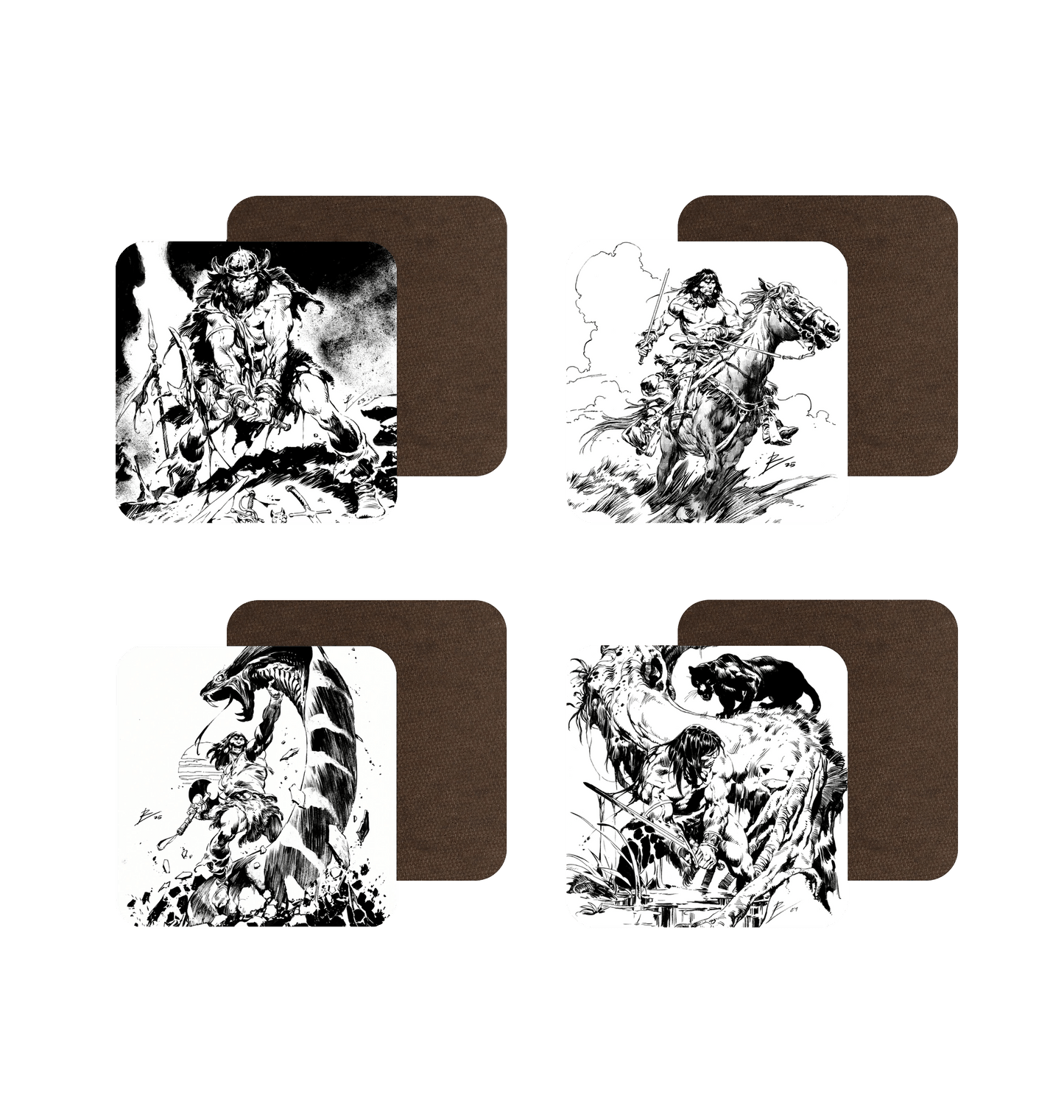 White Coaster Front