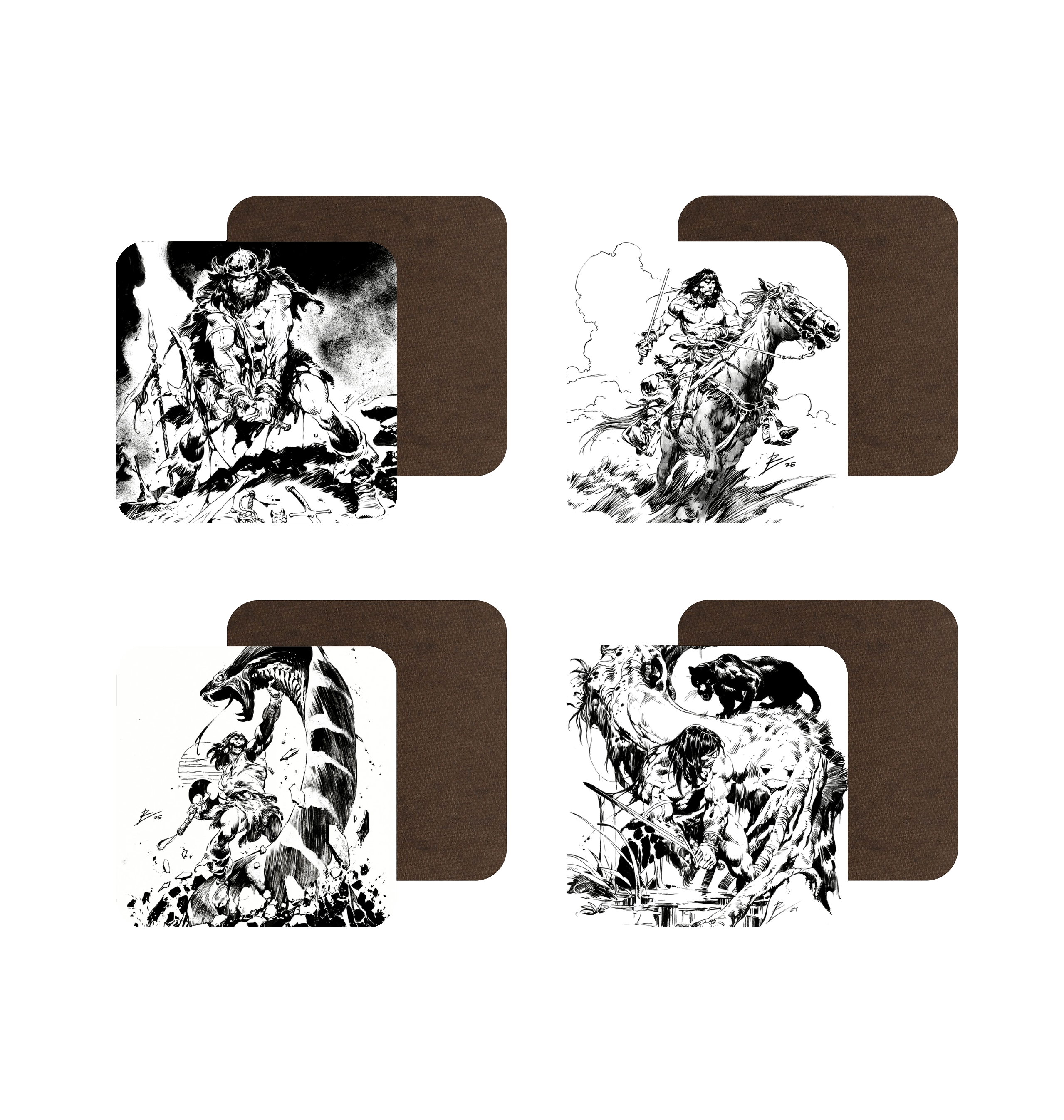 White Coaster Front