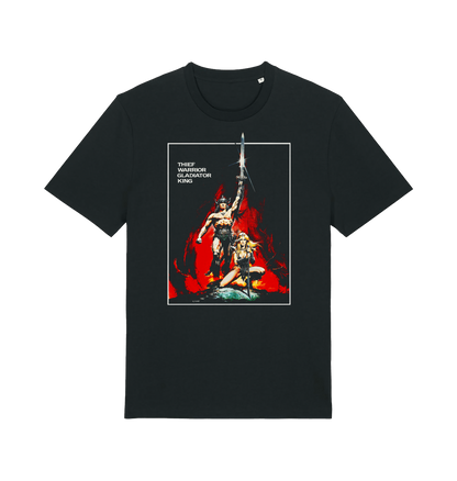 Black Printed T-shirt Front