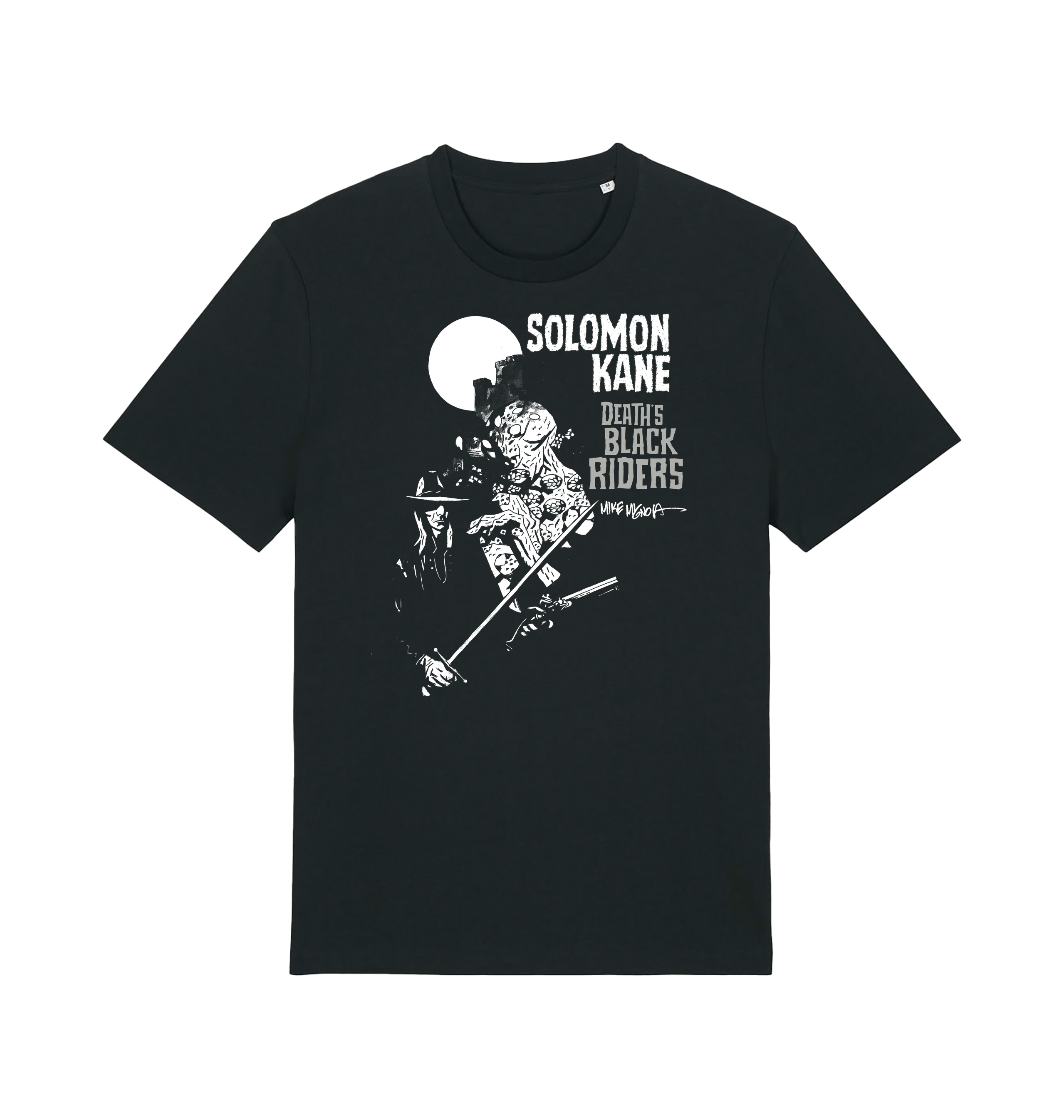 Black Printed T-shirt Front