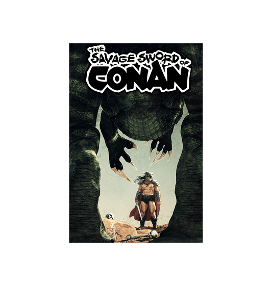 Conan Savage Sword T Rex unframed poster