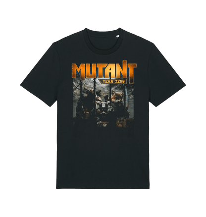 Black Printed T-shirt Front