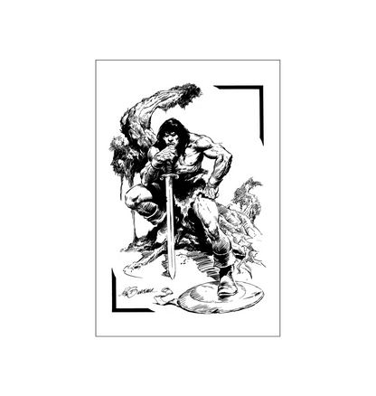 Conan - The Brooding Barbarian Fine Art Print