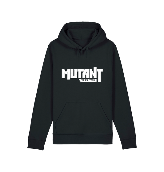 Black Printed Hoody Front