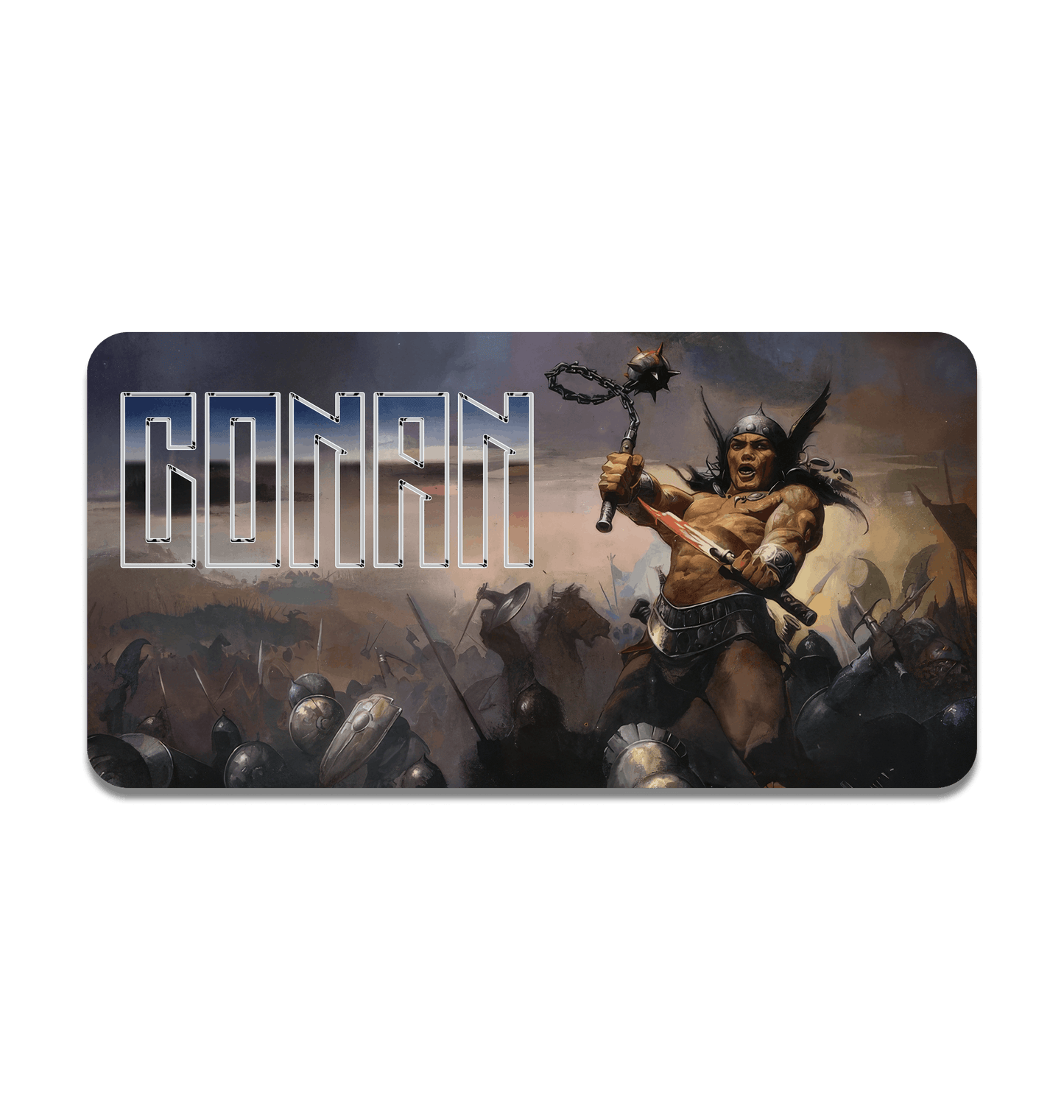 Conan Blood and Thunder Large Gaming Mat front